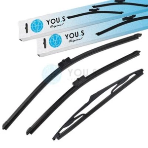 YOU.S Scheibenwischer Wischerblätter Wischer SET VORNE + HINTEN für OPEL ASTRA H - Picture 1 of 1