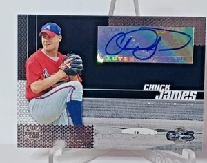 Autógrafo Topps Co-firmantes 2006 edición novato Chuck James #112 - Imagen 1 de 2