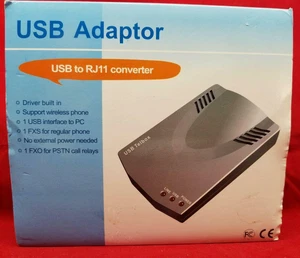 TELBOX CONVERTITORE USB A RJ11 Nuovo con DISCO DI INSTALLAZIONE, CAVO E MANUALE - Foto 1 di 1
