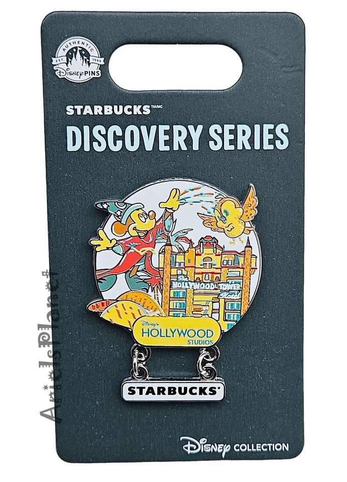Disney Parks Starbucks Mickey Mouse Hollywood Discovery Series Collection Pin