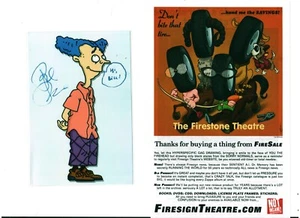 Philip Proctor SIGNED drawing of Howard Deville in Rugrats -- Firesign Theatre! - Picture 1 of 5