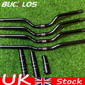 BUCKLOS MTB/BMX 25.4mm Handlebar Aluminum Alloy Cycling Riser Bar 620/660/720mm - Picture 1 of 27