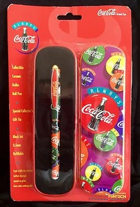 *Vintage* COCA-COLA 1995 KERAMIK TINTENROLLER MIT GESCHENKDOSE Werbung Neu in Verpackung  - Bild 1 von 4