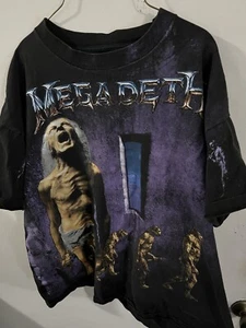 Camisa Megadeth Cuenta Regresiva a la Extinción Estampado Completo Raro Talla L - Imagen 1 de 5