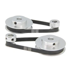 20 60 Teeth 5mm Bore Timing Pulley 2 Set with 2pcs Length GT2 Synchronous Wheel - Picture 1 of 8