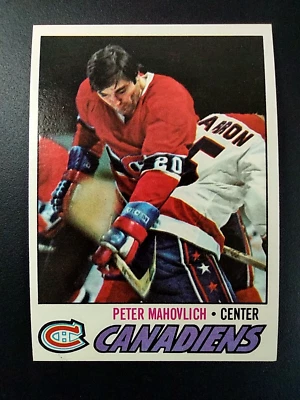 1977-78 Topps #205 Pete Mahovlich Montreal Canadiens Surface Wear - Image 1 of 4