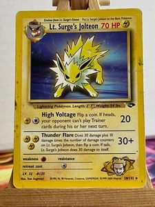 Lt. Surge's Jolteon / Blitza 28/132 Gym Challenge Rare Englisch VG Pokemon - Bild 1 von 1