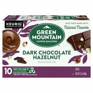 Green Mountain Dark Chocolate Hazelnut Coffee Pods (10 ct) - Picture 1 of 5