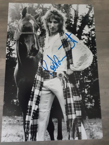 AUTHENTIC SIGNED ROD STEWART 12 X 8 AUTOGRAPHED PHOTO COA REAL Cover