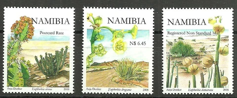Namibia - Euphorbia Set Mint 2008 Mi. 1269-1271 Cover
