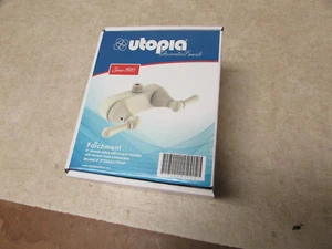 Grifo de ducha para casa rodante bañera pergamino blanco Bristol Utopía válvulas de 4 - Imagen 1 de 4