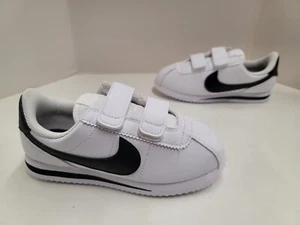 NIB Children's Nike Cortez Basic SL PSV (Pre-School) White Black 904767 102 - Picture 1 of 5