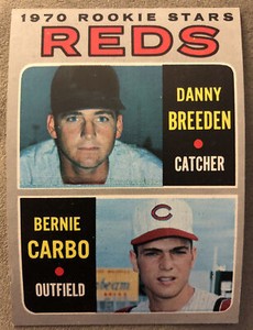 1970 Topps Reds Rookie Stars Danny Breeden Bernie Carbo #36 Mid-Grade