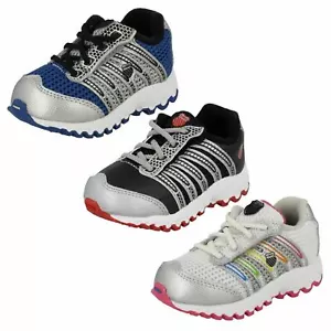 Oferta Niñas y Niños TUBES RUN 100 Cierre Adhesivo Tira Zapatillas Por K SWISS - Picture 1 of 17