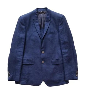 Burberry giacca 2 bottoni in lino da uomo 3861800 blu taglia 48/M - Imagen 1 de 6