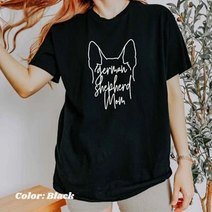 German Shepherd Dog Mom T-Shirt Pet Mama Owner Lover Gift Mother's Day Tee Shirt - Picture 1 of 6