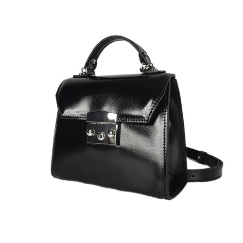 COACH Borsa a tracolla donna VERA PELLE nera donna borsa a tracolla regalo per lei