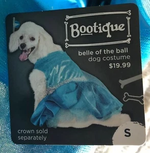 BOOTIQUE Bell Of The Ball Dog Costume Blue Dress Princess Sz Small S NEW NWT - Picture 1 of 4