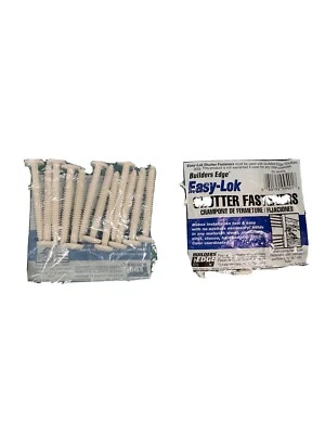Builders Edge 3 in. Easy Lock Shutter Fasteners Total Of 24 Fasteners Brand New - Image 1 of 4