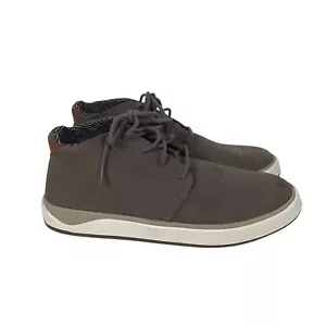 Olukai Papaku 'Ili Waterproof Leather Chukka Boots Men's Size 9.5 Mustang Gray - Picture 1 of 16