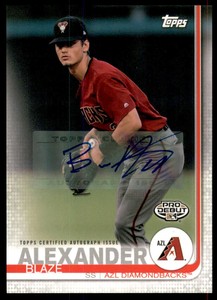 2019 Topps Pro Debut Autographs #162 Blaze Alexander
