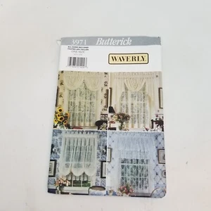 Butterick Sewing Pattern 3971 Lace Curtains Draperies Valances WAVERLY - Picture 1 of 7