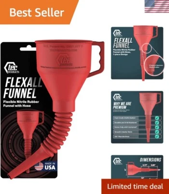 FlexAll 漏斗 - 长柔性丁腈橡胶汽车油和流体输送 — 第 1/4 张图片