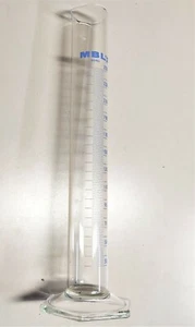 CILINDRO GRADUATO 250ML VETRO BOROSILICATO CRISTALLO MISURINO - Foto 1 di 10