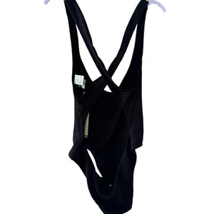 NIKE NWT Women's Cross-Back One-Piece Swimsuit Size XXL Black Recycle Polyester - Bild 1 von 7