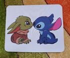 Stitch And Baby Yoda Mousemat can also be personalised 