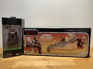 Star Wars: The Black Series Jabba the Hutt & Salacious Crumb W/ Bib Fortuna - Picture 1 of 10