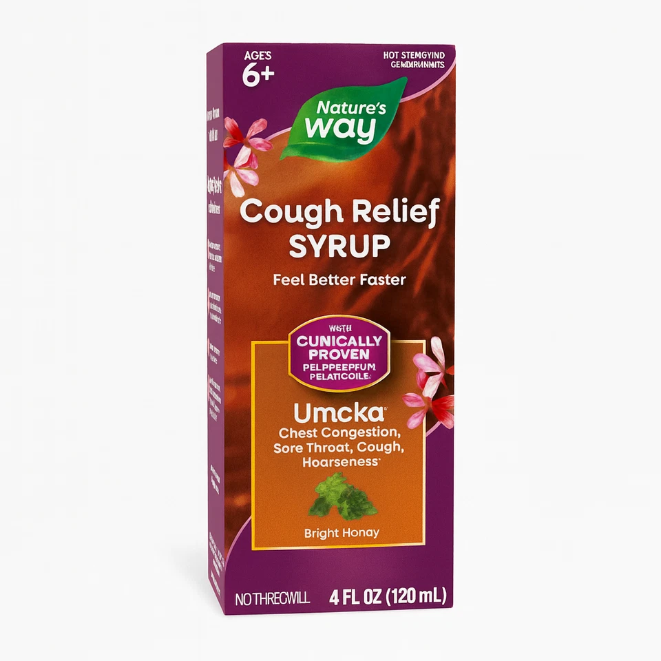 Nature’s Way Umcka Cough Relief Syrup 4 fl oz - 1 Pack - New - Image 1 of 1