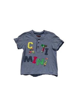 Catimini Boys Striped T-Shirt Size 3 Years Blue #745A - Image 1 of 4