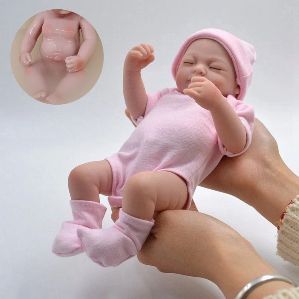 18 Inch Reborn Baby Dolls Full Body Vinyl Silicone Girl Doll Newborn Babies Xmas