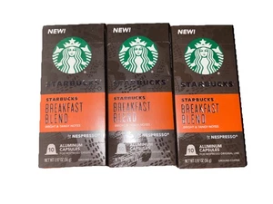 Starbucks Frühstücksmischung von Nespresso 10 Kapseln 3er Pack BestBy 3/24 - Bild 1 von 2