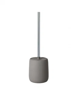 Sono Spazzola WC Bagno In Taupe (Grigio) Base Ceramica Lusso NUOVO - Foto 1 di 5