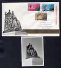 HONG KONG 1962 FDC Cover. Stamp Centenary + Queen Victoria Monument Photo