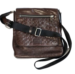 Coach Sullivan braune Herren-Kuriertasche aus Kalbsleder im charakteristischen Stil Nr. 71650 - Bild 1 von 14