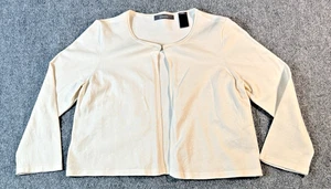 Liz Claiborne, Open Front Sweater, Size Medium (Petite), SILK Blend , Ivory - Picture 1 of 11