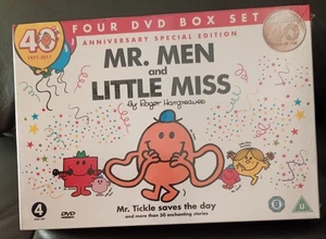MR MEN & LITTLE MISS 40TH ANNIVERSARY SPECIAL EDITION 4 DVD BOX SET SEALED - Picture 1 of 3