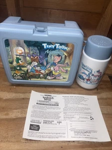 Fiambrera Warner Bros Tiny Toon Adventures 1990 vintage con termo envío rápido - Imagen 1 de 17