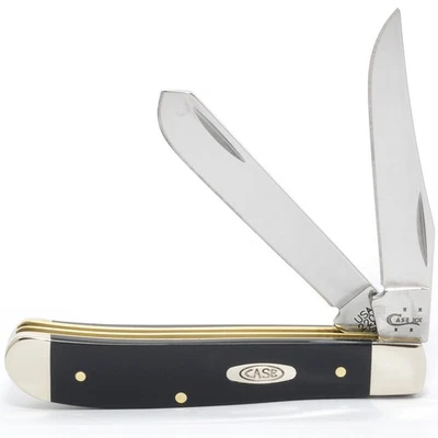 НОЖИ CASE XX ЧЕРНЫЕ СИНТЕТИЧЕСКИЕ CS MINI TRAPPER 2207 CS (22352) КАРМАННЫЙ НОЖ - Изображение 1 из 2