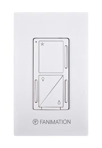Fanimation WC3 White 3 Speed Fan & Up / Down Light Wall Control - Picture 1 of 1