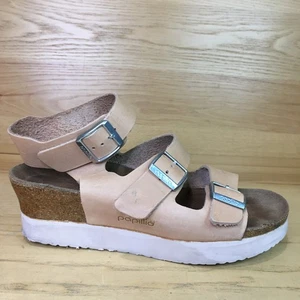 Papillio Linnea beige Riemchen Leder Keilabsatz Plateau Sandalen Damen 39 US 8 - Bild 1 von 17