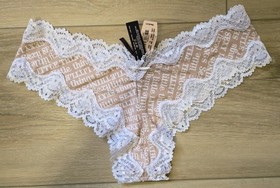 NWT Vintage Victoria's Secret Sexy Little Things Smooth Lace Cheeky Panties M