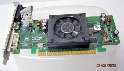 GENUINE Dell Pegatron ATI Radeon HD 3450 256MB Graphics Card DVI HDMI F342F - Image 1 of 4