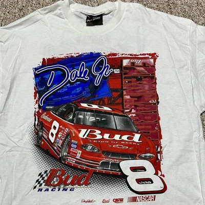 Camiseta De Colección Dale Earnhardt Jr 8 Budweiser 2001 Tour Nascar Para Hombre Talla L XL Foto 1 de 4