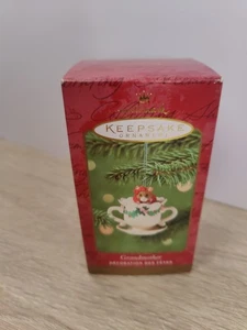 Hallmark Andenken 2001 Großmutter Maus Teetasse Weihnachtsschmuck - Bild 1 von 2
