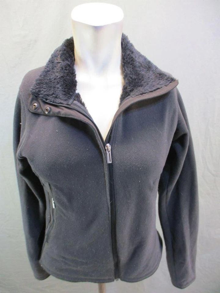 Chaqueta básica forrada de felpa de piel sintética con cremallera completa marrón activa talla S de Nau 7Y936 Foto 1 de 4