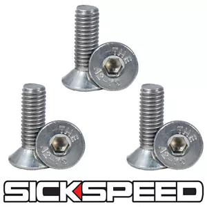 SILVER STEERING WHEEL SCREW 6PC BOLT KIT FOR NARDI/PERSONAL/SPARCO/OMP/MOMO A3 - Picture 1 of 1